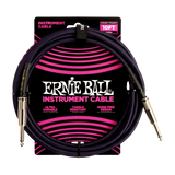 Ernie Ball - 10 Straight Braided Cable - Purple Black