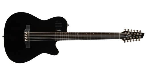 Guitares Godin - Guitare électrique 12 cordes A12 Black HG
