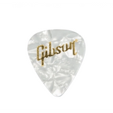 Gibson - White Pearloid Pick Thin Standard 12-Pack