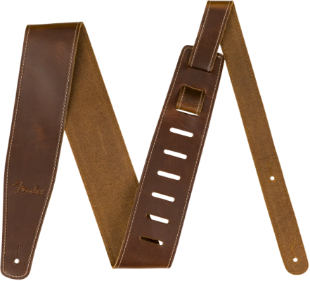 Sangle de guitare Fender en cuir souple de 6,35 cm (2-1/2 pouces) - Beige