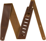 Fender - 2-1/2 Inch Broken-in Leather Guitar Strap - Tan