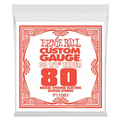 Corde de guitare électrique extra longue en nickel Ernie Ball - .080