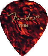 Fender - 551 Shape Celluloid Picks 12 Pack, Thin - Tortoiseshell