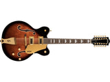 Guitares Gretsch - G5422G-12 Electromatic Classic Hollow Body Double Cut 12 cordes avec accastillage doré, touche en laurier - Single Barrel Burst