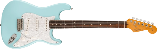 Fender - Guitare électrique Stratocaster Cory Wong en édition limitée, touche en palissandre avec étui - Daphne Blue