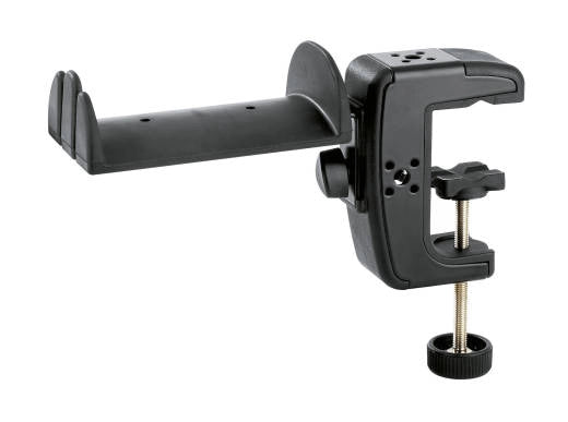 K &amp; M Stands - Support pour casque K&amp;M avec pince de table