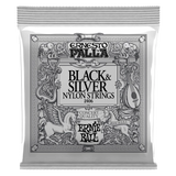 Cordes de guitare classique en nylon noir et argent Ernie Ball - Ernesto Palla