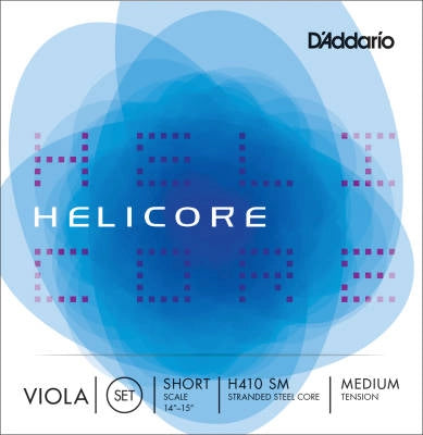 D'Addario Orchestral - H410 SM - Jeu de cordes Helicore pour alto, diapason court, tension moyenne