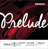 D'Addario Orchestral - J913 XSM - Prelude Alto, corde de sol unique, diapason extra court, tension moyenne