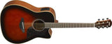 Yamaha - A1M Dreadnought Cutaway Acoustic/Electric Guitar - Tobacco Brown Sunburst