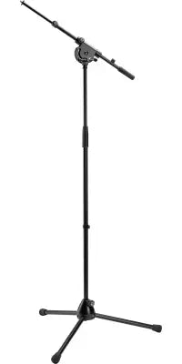 Trépied de microphone pliable K &amp; M Stands avec bras pivotant