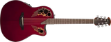 Ovation - Celebrity Elite Mid Depth Acoustic/Electric - Ruby Red
