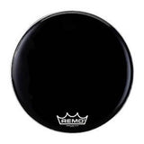 Peau de grosse caisse Remo - Powermax Ebony - 24 pouces