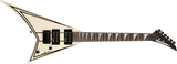 Guitares Jackson - Série JS RR Minion JS1XM, touche amarante - Blanc neige avec rayures noires