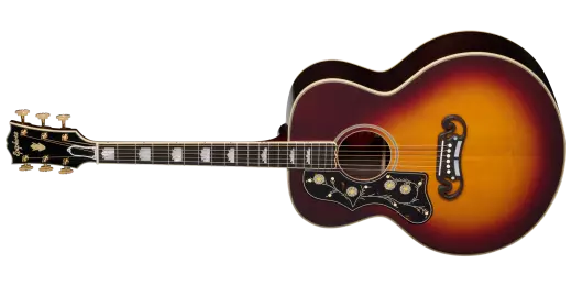 Epiphone - Guitare électro-acoustique SJ-200 d'avant-guerre en palissandre avec étui rigide - Vintage Sunburst (gaucher)