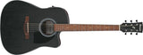 Ibanez - Guitare acoustique Dreadnought PF54CE à pan coupé - Noir patiné