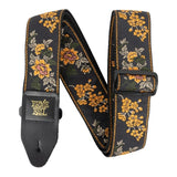 Sangle de guitare Ernie Ball - Jacquard à motif de fleurs de mandarine