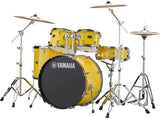 Yamaha - Rydeen Batterie 5 pièces (22", 10", 12", 16", grosse caisse) avec accessoires, cymbales et siège - Jaune
