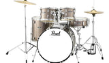 Batterie Pearl Roadshow 5 pièces (22", 10", 12", 16", grosse caisse) avec accessoires et cymbales - Bronze