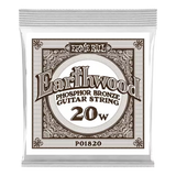 Corde de guitare simple Ernie Ball Earthwood Phosphor Bronze - .020w