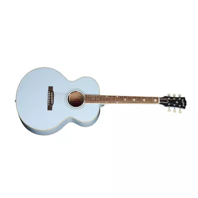 Epiphone - Guitare acoustique/électrique J-180 LS avec étui - Bleu givré