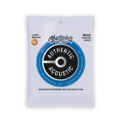 Martin - Authentic Acoustic SP 92/8 Phosphor Bronze - Cordes 12.5-55 Light/Medium