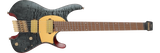 Ibanez - Guitare électrique sans tête Signature Manuel Gardner Fernandes avec housse - Noir obsidienne brillant