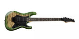 Kramer - Guitare électrique Volante Quilt HHFR avec housse - Ultramarine Burst