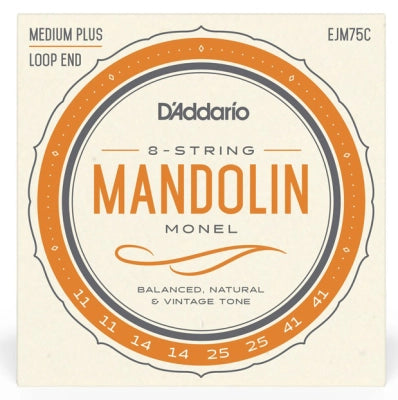 DAddario - Jeu de cordes pour mandoline Medium Plus EJM75C - 11-41