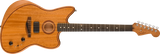 Fender - American Acoustasonic Jazzmaster, tout acajou, touche ébène, housse incluse - Naturel