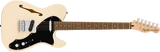 Squier - Série Affinity Telecaster Thinline, touche en laurier - Blanc olympique