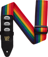 Sangle porte-médiators Ernie Ball - 2 médiators - Arc-en-ciel