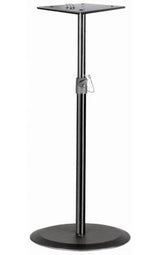 K & M Stands - Adjustable Steel Monitor Stand - Black