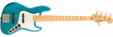 Squier - Classic Vibe Active 70s Jazz Bass V, touche en érable - Turquoise océan