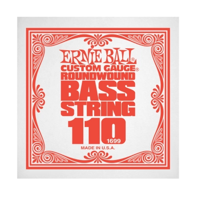 Corde simple pour basse électrique Ernie Ball .110 nickelée