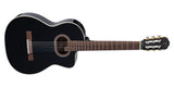 Takamine - Guitare acoustique/électrique classique en nylon GC6CE - Noir