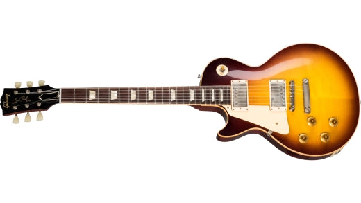 Gibson Custom Shop - Guitare électrique Les Paul Standard VOS de 1958, réédition avec étui rigide - Bourbon Burst (gaucher)