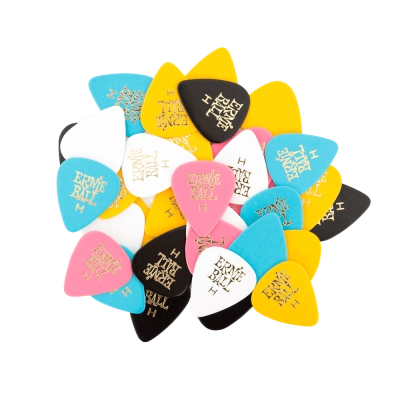 Ernie Ball - Pics de couleur assortis lourds - Lot de 144