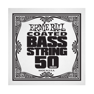 Corde simple pour basse électrique Ernie Ball .050 nickelée et revêtue