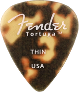 Médiators Fender - Forme 351 Tortuga, paquet de 6 - Fins