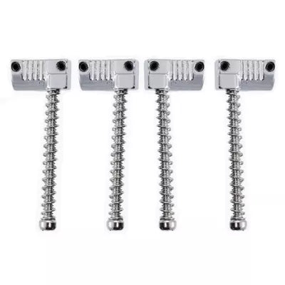 All Parts - Badass Grooved Bass Bridge Saddles - Chrome