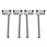 All Parts - Badass Grooved Bass Bridge Saddles - Chrome