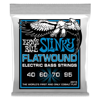 Ernie Ball - Cordes pour basse Extra Slinky Flatwound 40-95