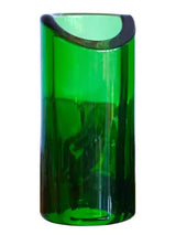 Toboggan en verre vert moulé - Très petit