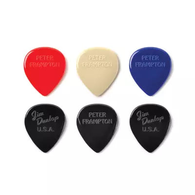 Dunlop - Peter Frampton Vintage Jazz Teardrop Pick (6 Pack)