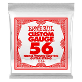 Corde simple pour guitare électrique Ernie Ball, filée en nickel, 0,056