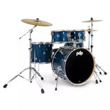 Pacific Drums - Batterie Mainstage 5 pièces avec accessoires et cymbales - Twisted Blue Steel
