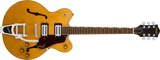 Guitare électrique Streamliner G2622T à double bloc central avec Bigsby et touche en laurier - Micros Broad'Tron BT-3S - Village Amber