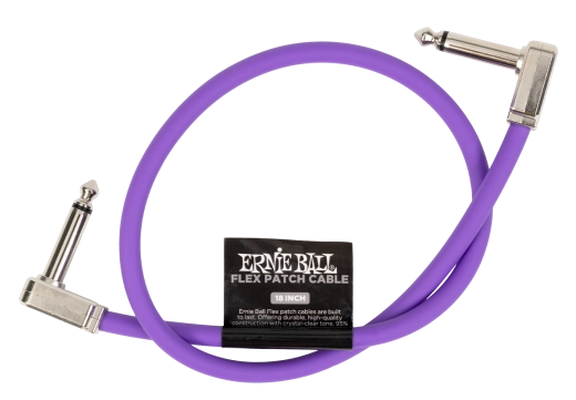 Câble de brassage flexible Ernie Ball - 18 pouces - Violet