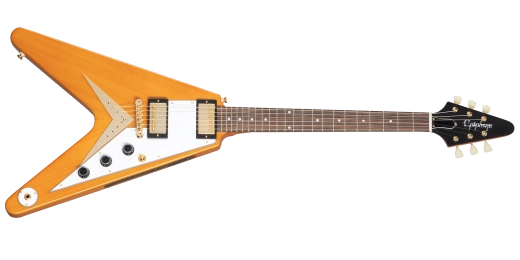 Epiphone - Korina Flying V w/White Pickguard & Case